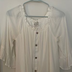 White tunic dress/long shirt